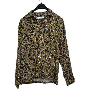 Urban Outfitters Women's Multicolor Floral ButtonUp Long Sleeve Shirt Size Small
